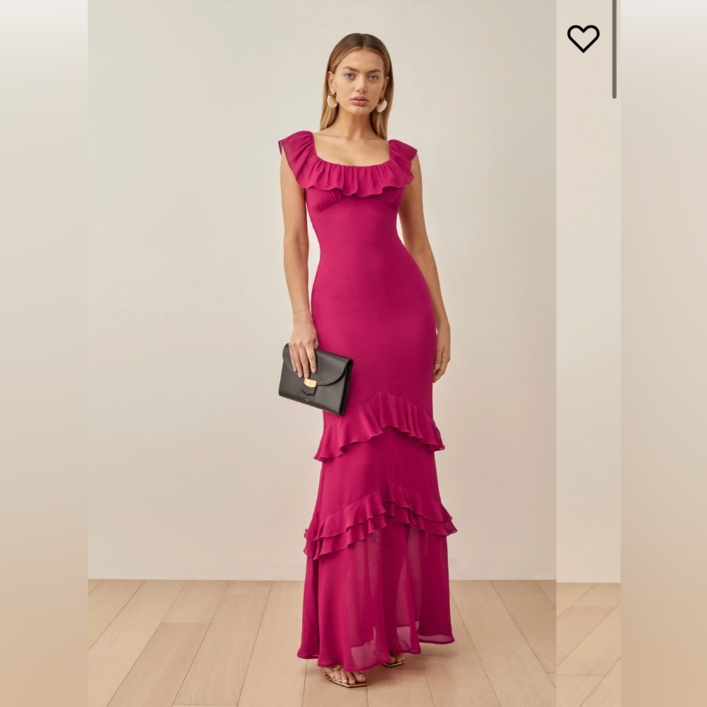 Reformation Tripoli Pink / Fuchsia Maxi Dress